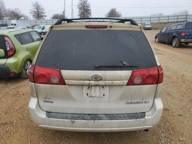 5TDZK22C48S185716 - 2008 TOYOTA SIENNA XLE WHITE photo 6