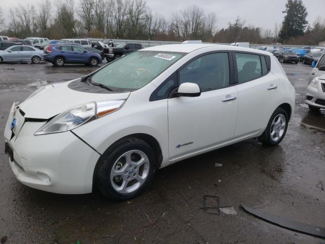 1N4AZ0CP8DC402362 - 2013 NISSAN LEAF S WHITE photo 1