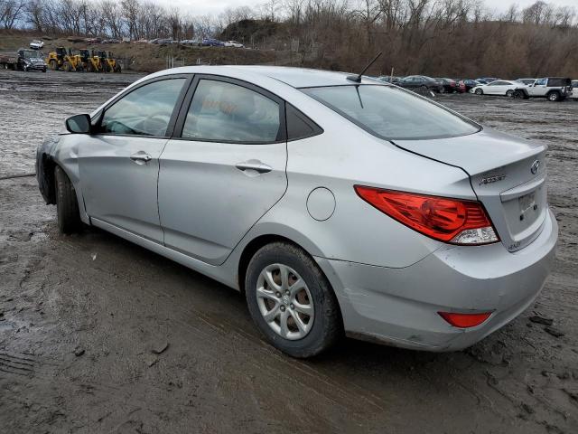 KMHCT4AEXDU501073 - 2013 HYUNDAI ACCENT GLS SILVER photo 2