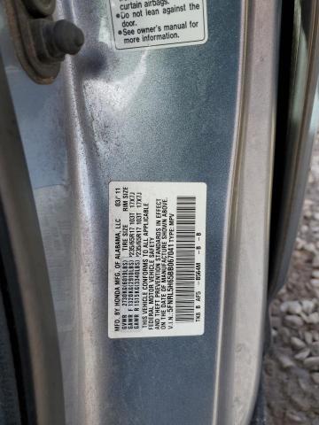 5FNRL5H65BB067041 - 2011 HONDA ODYSSEY EXL BLUE photo 13