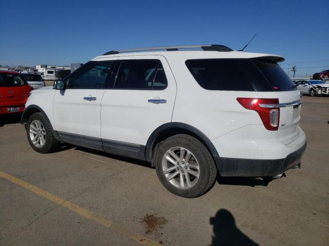 1FM5K8D81DGA34228 - 2013 FORD EXPLORER XLT WHITE photo 2