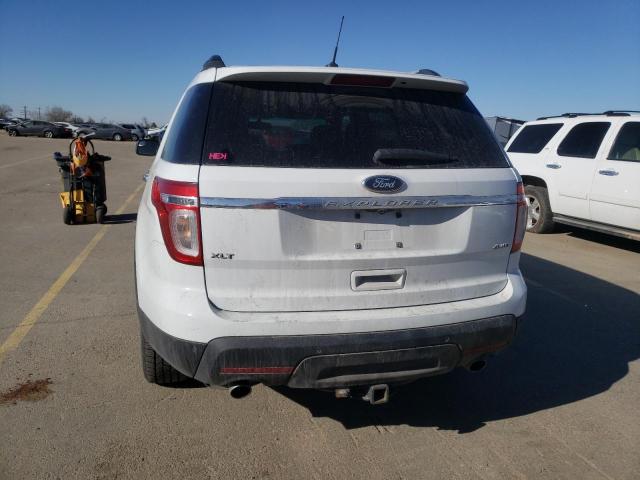 1FM5K8D81DGA34228 - 2013 FORD EXPLORER XLT WHITE photo 6