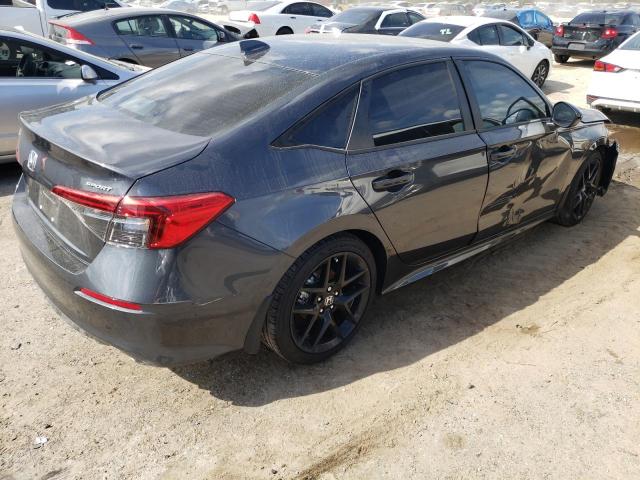 2HGFE2F53NH602938 - 2022 HONDA CIVIC SPORT Gris foto 3