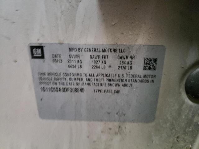 1G11C5SA0DF308845 - 2013 CHEVROLET MALIBU 1LT BEIGE photo 10