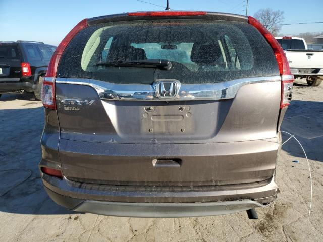 3CZRM3H37FG707607 - 2015 HONDA CR-V LX GRAY photo 6