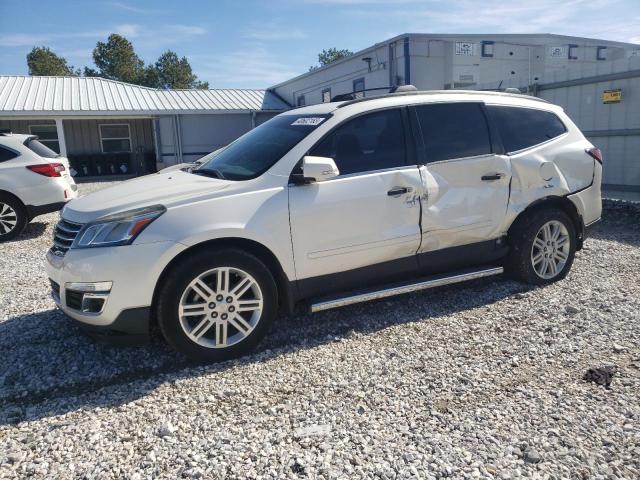 1GNKRGKD7EJ177273 - 2014 CHEVROLET TRAVERSE LT WHITE photo 1