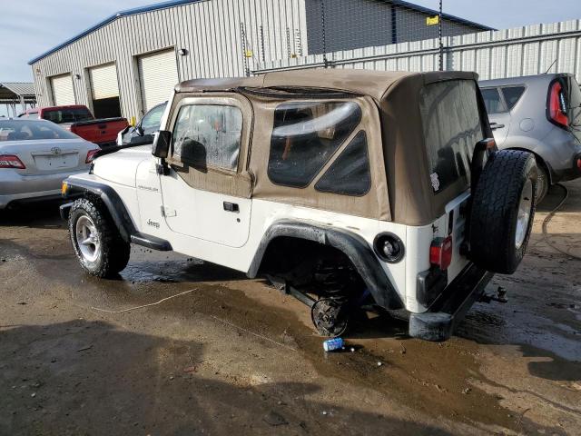 1J4FA29P71P338291 - 2001 JEEP WRANGLER / SE WHITE photo 2