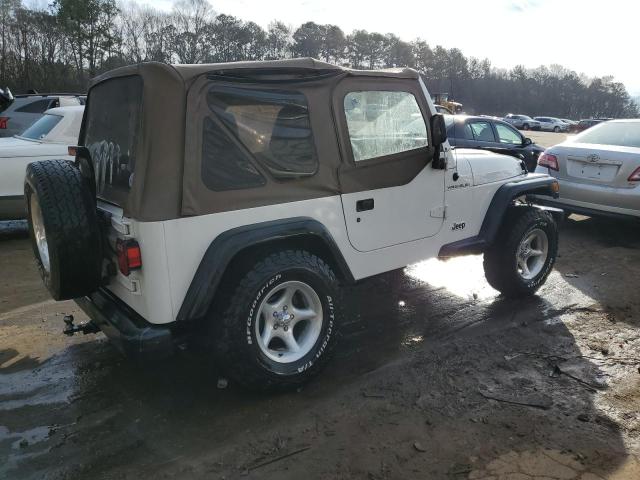 1J4FA29P71P338291 - 2001 JEEP WRANGLER / SE WHITE photo 3