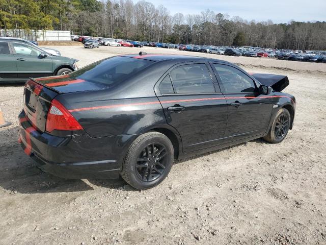 3FAHP0GA8CR375951 - 2012 FORD FUSION S BLACK photo 3