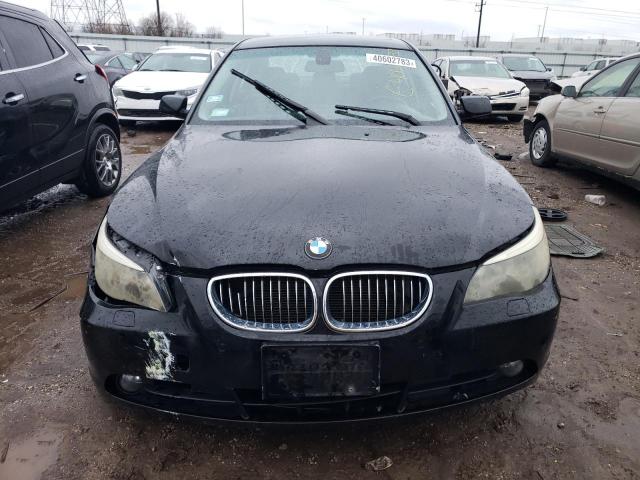 WBANB33545B116495 - 2005 BMW 545 I BLACK photo 5