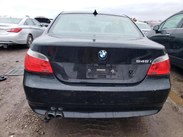 WBANB33545B116495 - 2005 BMW 545 I BLACK photo 6