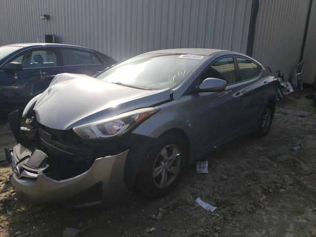 KMHDH4AE1EU211859 - 2014 HYUNDAI ELANTRA SE GRAY photo 1