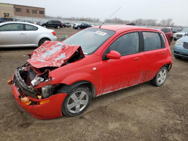 KL1TD66637B761093 - 2007 CHEVROLET AVEO BASE RED photo 1