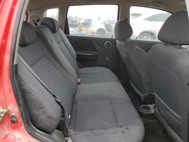 KL1TD66637B761093 - 2007 CHEVROLET AVEO BASE RED photo 10
