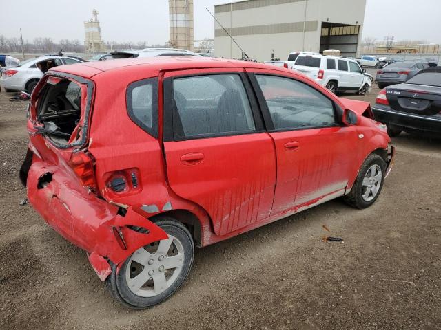 KL1TD66637B761093 - 2007 CHEVROLET AVEO BASE RED photo 3
