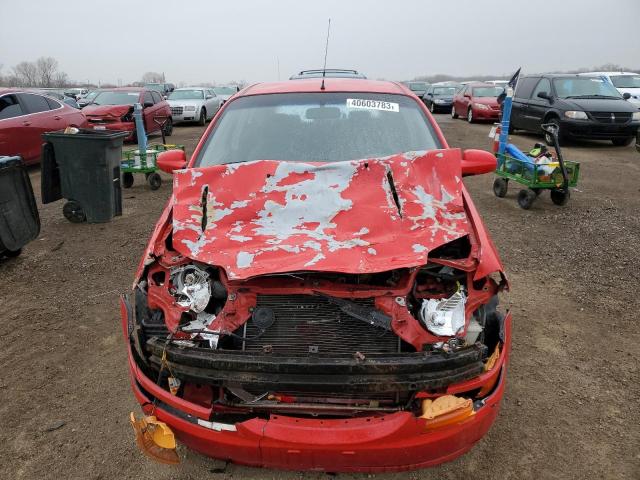KL1TD66637B761093 - 2007 CHEVROLET AVEO BASE RED photo 5
