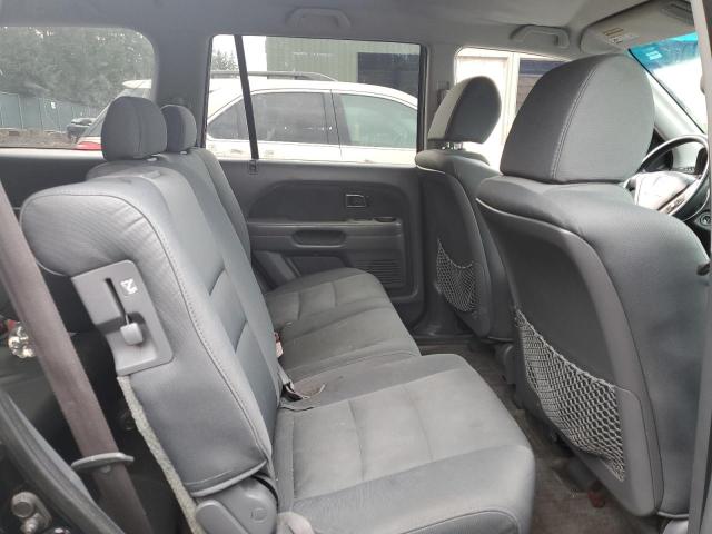 5FNYF28116B049132 - 2006 HONDA PILOT LX BLACK photo 10