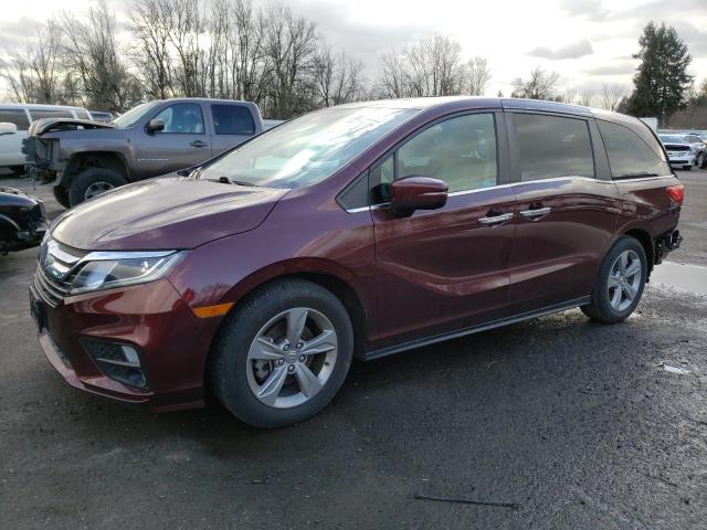 5FNRL6H73JB082506 - 2018 HONDA ODYSSEY EXL MAROON photo 1