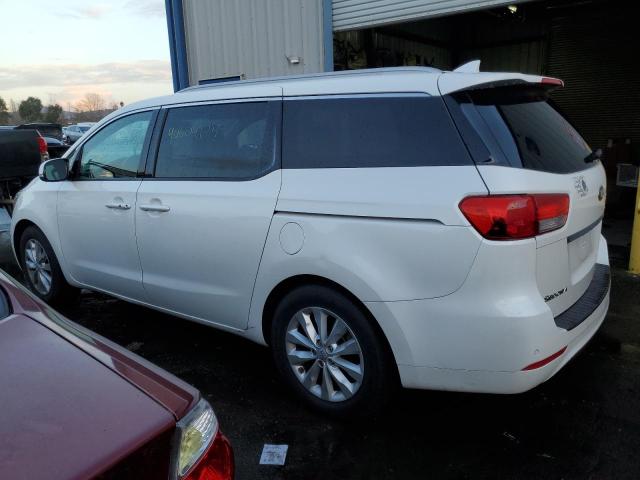 KNDMC5C13F6035082 - 2015 KIA SEDONA EX WHITE photo 2