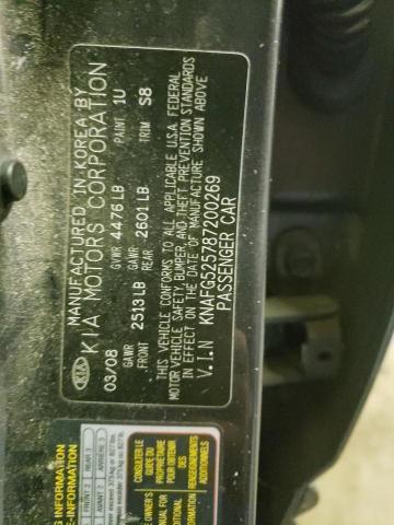 KNAFG525787200269 - 2008 KIA RONDO BASE GRAY photo 13