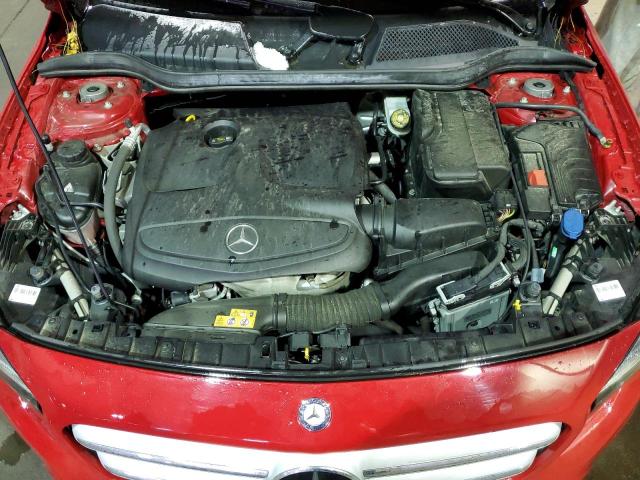 WDCTG4GB6HJ326456 - 2017 MERCEDES-BENZ GLA 250 4MATIC RED photo 11