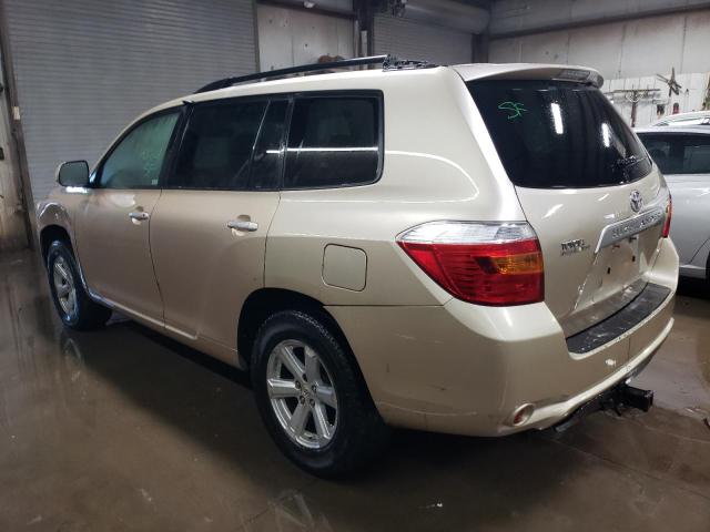 JTEES41A782042787 - 2008 TOYOTA HIGHLANDER BEIGE photo 2