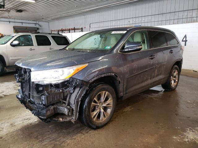 5TDJKRFH7ES044629 - 2014 TOYOTA HIGHLANDER XLE Mavi foto 1