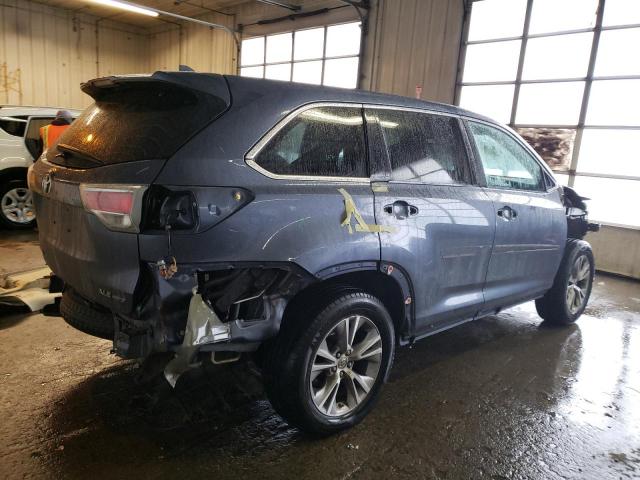 5TDJKRFH7ES044629 - 2014 TOYOTA HIGHLANDER XLE Mavi foto 3