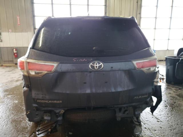 5TDJKRFH7ES044629 - 2014 TOYOTA HIGHLANDER XLE Mavi foto 6