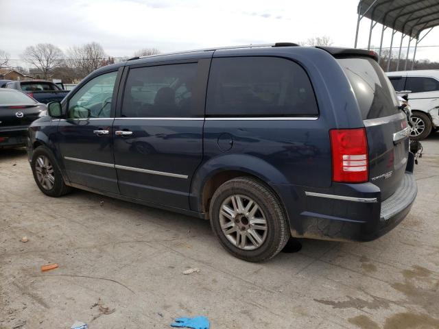 2A8HR64X58R134757 - 2008 CHRYSLER TOWN & COU LIMITED BLUE photo 2