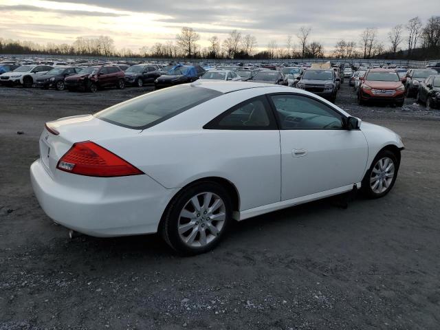 1HGCM82607A006100 - 2007 HONDA ACCORD EX WHITE photo 3