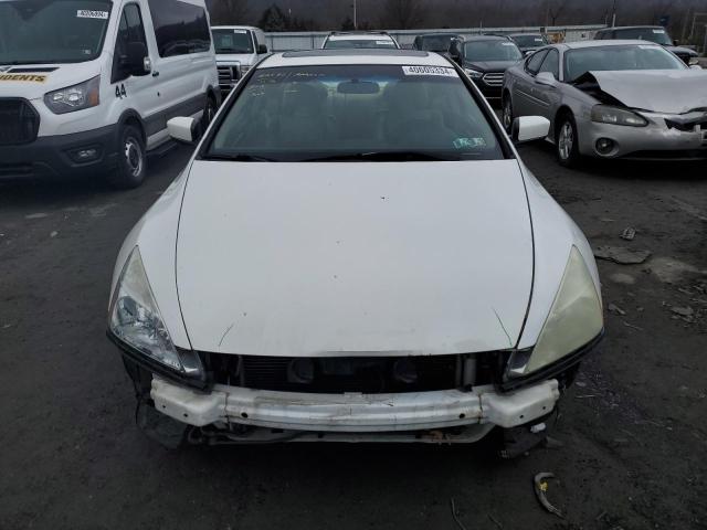 1HGCM82607A006100 - 2007 HONDA ACCORD EX WHITE photo 5