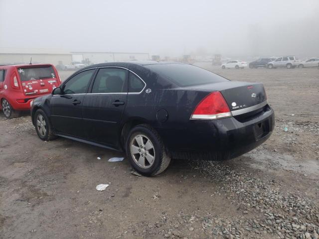 2G1WT57N791322340 - 2009 CHEVROLET IMPALA 1LT BLACK photo 2