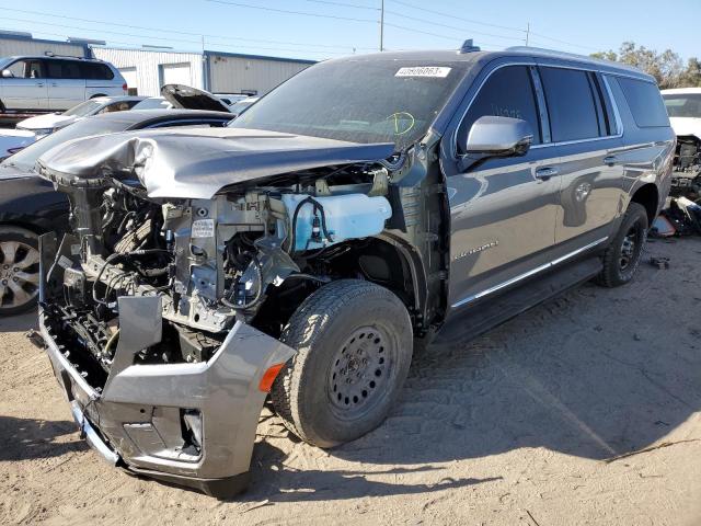 1GKS2GKT1NR329400 - 2022 GMC YUKON XL K1500 SLT GRAY photo 1