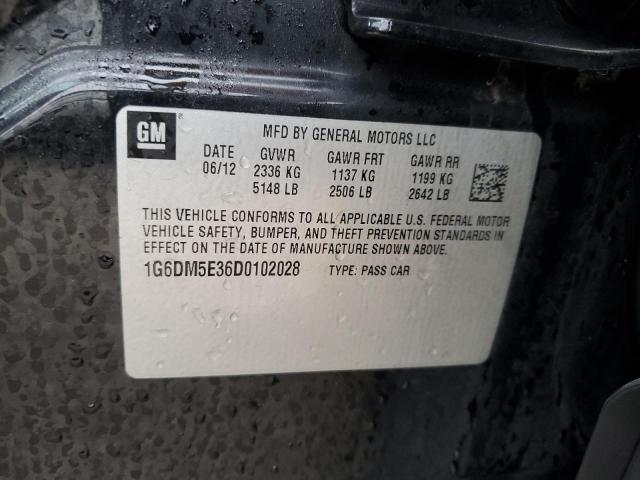 1G6DM5E36D0102028 - 2013 CADILLAC CTS PERFORMANCE COLLECTION Schwarz Foto 12