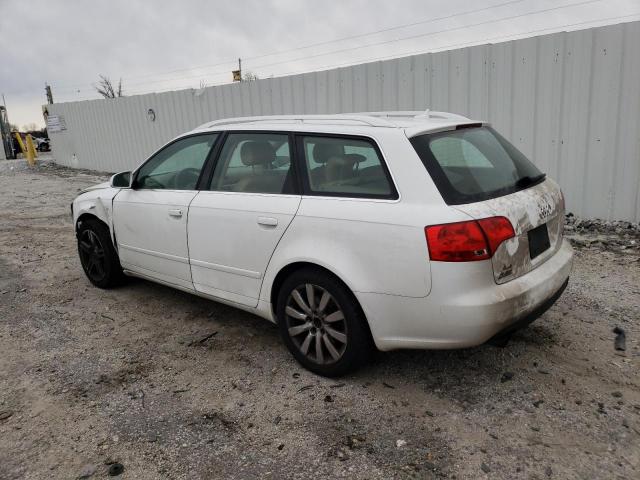 WAUKF78E57A110561 - 2007 AUDI A4 2.0T AVANT QUATTRO WHITE photo 2