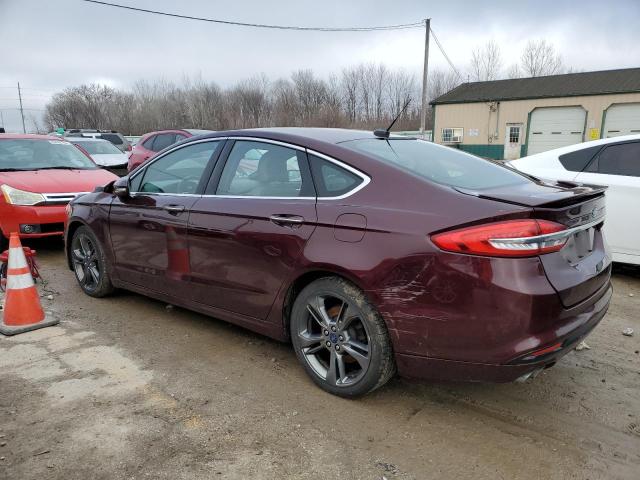 3FA6P0VP1HR148493 - 2017 FORD FUSION SPORT BURGUNDY photo 2