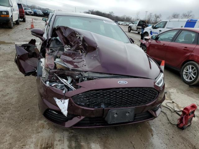 3FA6P0VP1HR148493 - 2017 FORD FUSION SPORT BURGUNDY photo 5