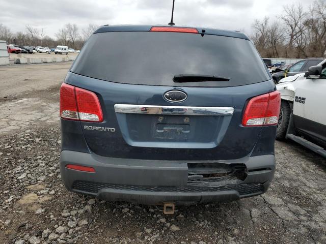 5XYKT3A19BG104637 - 2011 KIA SORENTO BASE BLUE photo 6