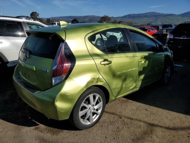 JTDKDTB36F1095947 - 2015 TOYOTA PRIUS C GREEN photo 3