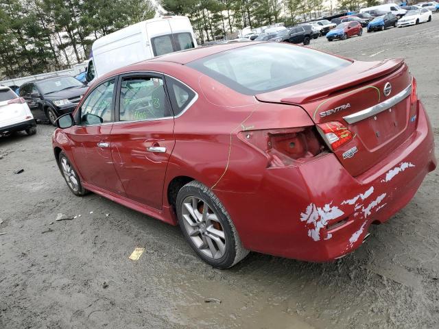 3N1AB7AP1EY337120 - 2014 NISSAN SENTRA S MAROON photo 2