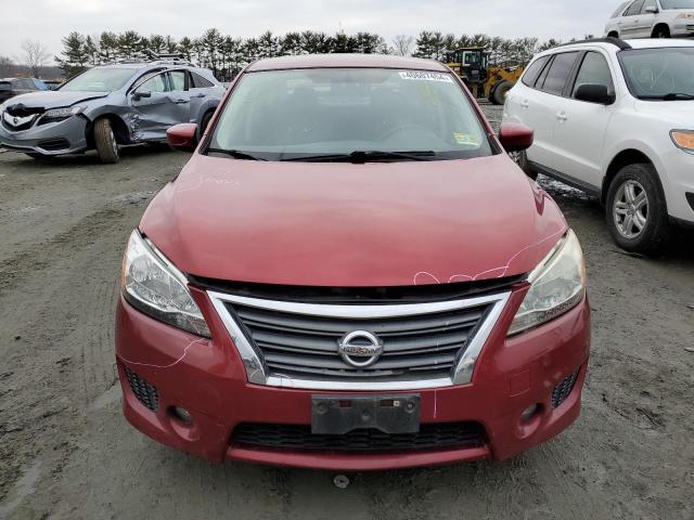 3N1AB7AP1EY337120 - 2014 NISSAN SENTRA S MAROON photo 5