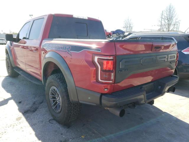 1FTFW1RG8LFC67371 - 2020 FORD F150 RAPTOR BURGUNDY photo 2