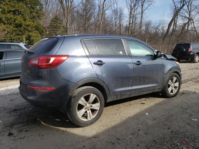 KNDPB3A22D7489752 - 2013 KIA SPORTAGE BASE GRAY photo 3