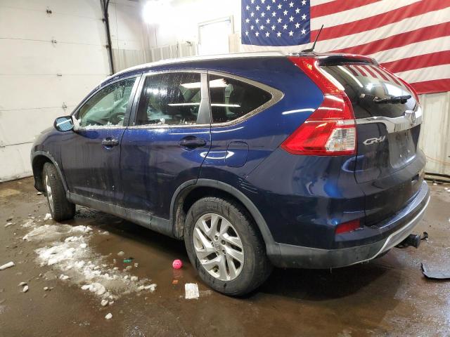 2HKRM4H79FH625450 - 2015 HONDA CR-V EXL BLUE photo 2