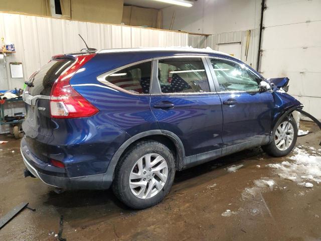 2HKRM4H79FH625450 - 2015 HONDA CR-V EXL BLUE photo 3