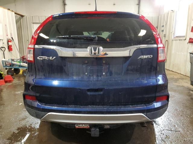 2HKRM4H79FH625450 - 2015 HONDA CR-V EXL BLUE photo 6