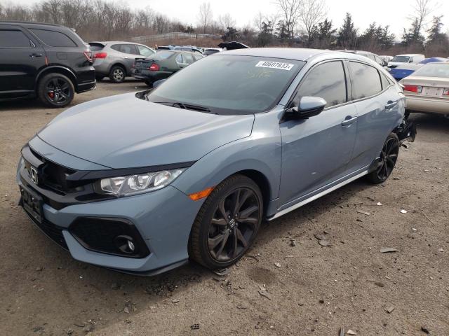 SHHFK7H47HU402100 - 2017 HONDA CIVIC SPORT GRAY photo 1