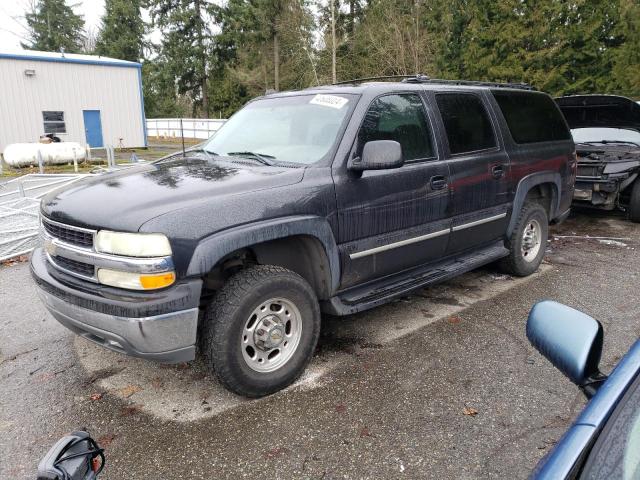 3GNGC26U84G325791 - 2004 CHEVROLET SUBURBAN C2500 BLACK photo 1