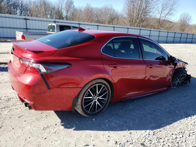 4T1G11AK6PU118540 - 2023 TOYOTA CAMRY SE NIGHT SHADE RED photo 3